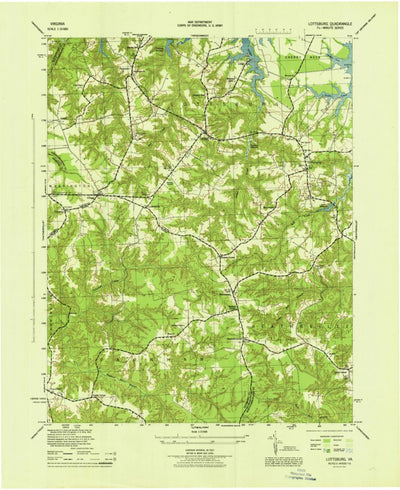 United States Geological Survey Lottsburg, VA (1944, 31680-Scale) digital map