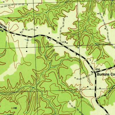 United States Geological Survey Lottsburg, VA (1944, 31680-Scale) digital map