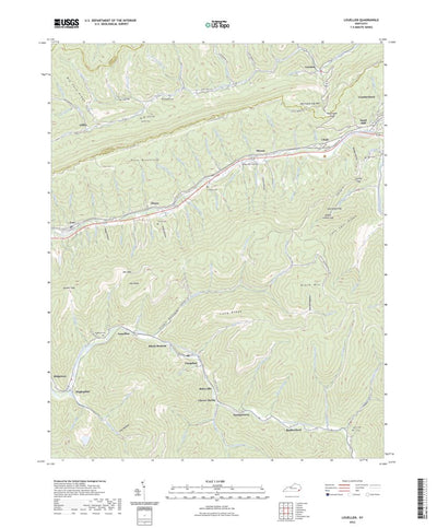 United States Geological Survey Louellen, KY (2022, 24000-Scale) digital map
