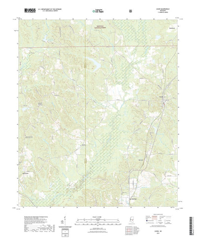United States Geological Survey Louin, MS (2021, 24000-Scale) digital map
