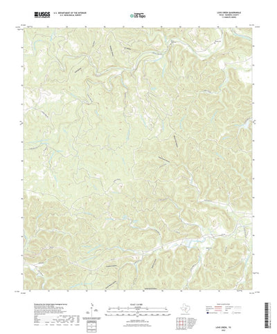 United States Geological Survey Love Creek, TX (2022, 24000-Scale) digital map