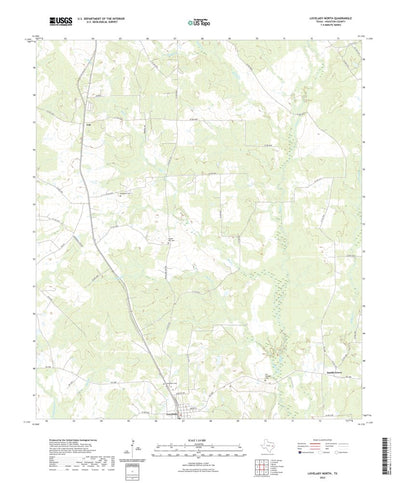 United States Geological Survey Lovelady North, TX (2022, 24000-Scale) digital map