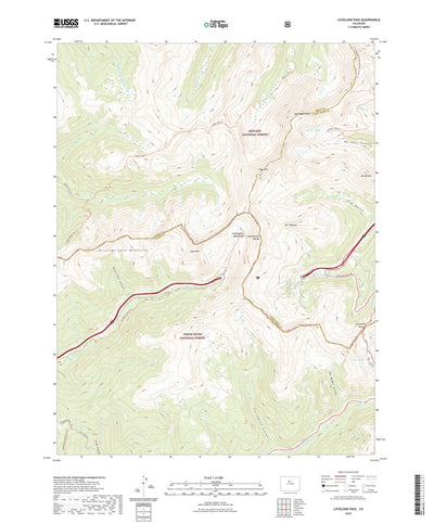 United States Geological Survey Loveland Pass, CO (2022, 24000-Scale) digital map