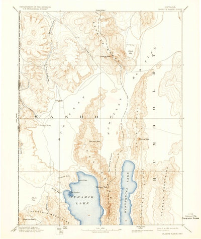 United States Geological Survey Lovelock W, NV-CA (1894, 250000-Scale) digital map