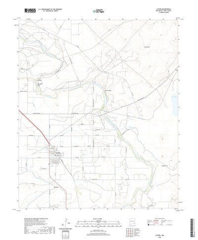 United States Geological Survey Loving, NM (2020, 24000-Scale) digital map
