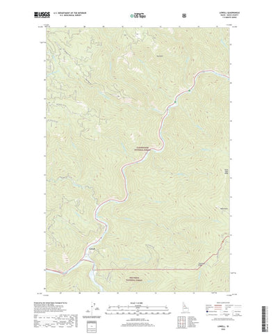 United States Geological Survey Lowell, ID (2020, 24000-Scale) digital map