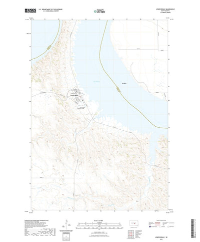 United States Geological Survey Lower Brule, SD (2021, 24000-Scale) digital map