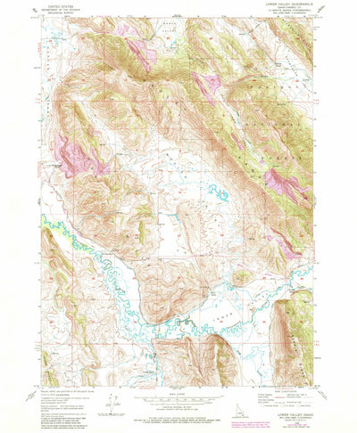 United States Geological Survey Lower Valley, ID (1949, 24000-Scale) digital map