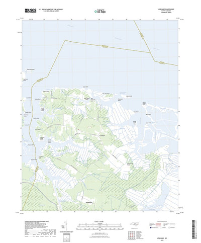 United States Geological Survey Lowland, NC (2022, 24000-Scale) digital map