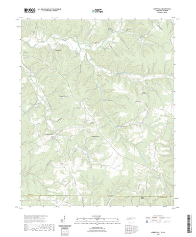 United States Geological Survey Lowryville, TN (2022, 24000-Scale) digital map