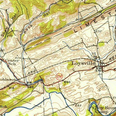 United States Geological Survey Loysville, PA (1930, 62500-Scale) digital map