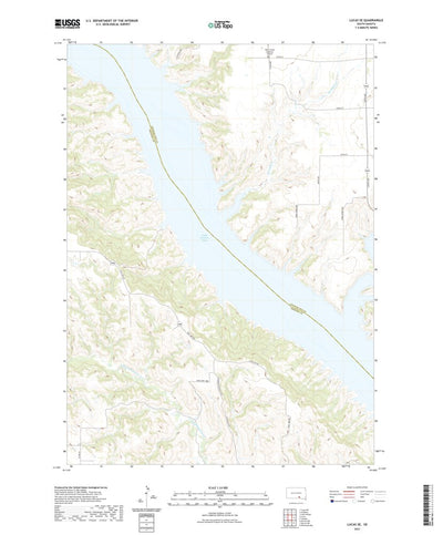 United States Geological Survey Lucas SE, SD (2021, 24000-Scale) digital map