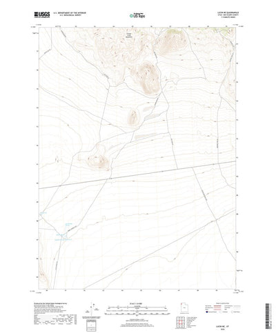 United States Geological Survey Lucin NE, UT (2020, 24000-Scale) digital map