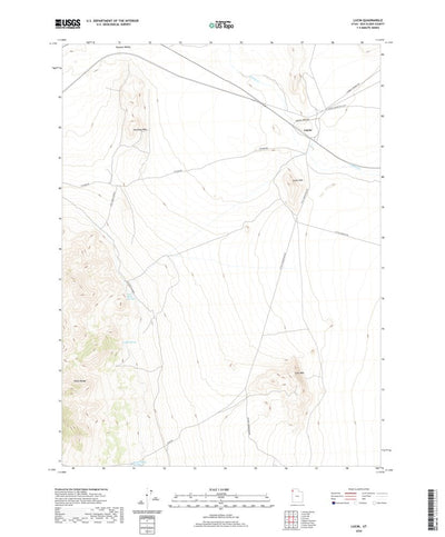 United States Geological Survey Lucin, UT (2020, 24000-Scale) digital map