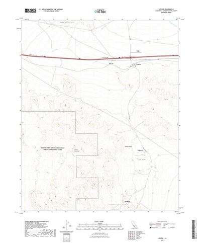United States Geological Survey Ludlow, CA (2021, 24000-Scale) digital map