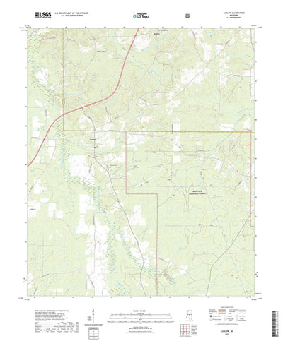 United States Geological Survey Ludlow, MS (2021, 24000-Scale) digital map