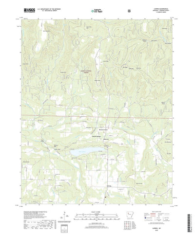 United States Geological Survey Ludwig, AR (2020, 24000-Scale) digital map