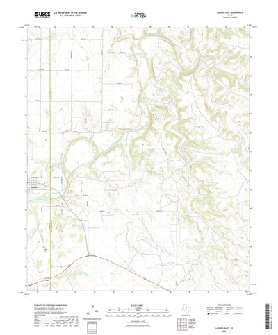 United States Geological Survey Lueders East, TX (2022, 24000-Scale) digital map