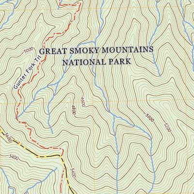 United States Geological Survey Luftee Knob, NC (2022, 24000-Scale) digital map