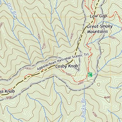 United States Geological Survey Luftee Knob, NC (2022, 24000-Scale) digital map
