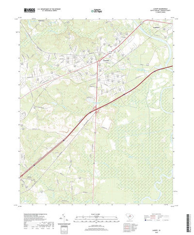 United States Geological Survey Lugoff, SC (2020, 24000-Scale) digital map