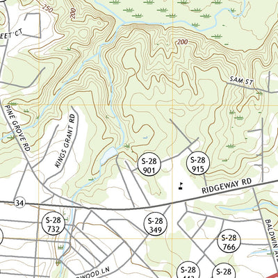 United States Geological Survey Lugoff, SC (2020, 24000-Scale) digital map