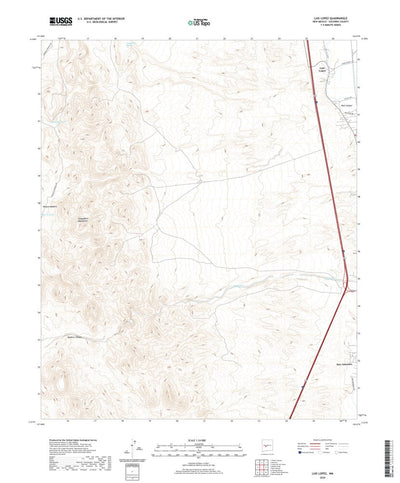 United States Geological Survey Luis Lopez, NM (2020, 24000-Scale) digital map