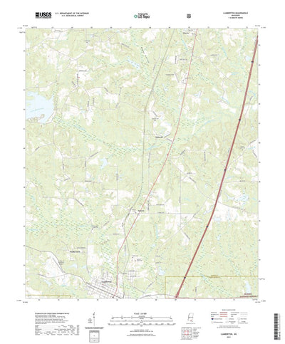 United States Geological Survey Lumberton, MS (2021, 24000-Scale) digital map
