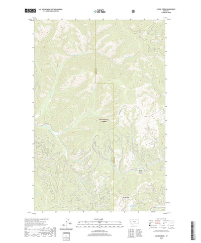 United States Geological Survey Lupine Creek, MT (2020, 24000-Scale) digital map