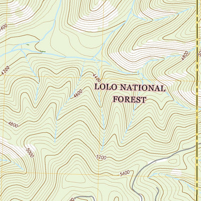 United States Geological Survey Lupine Creek, MT (2020, 24000-Scale) digital map
