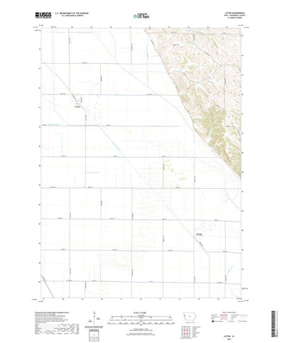 United States Geological Survey Luton, IA (2022, 24000-Scale) digital map