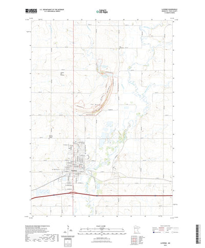 United States Geological Survey Luverne, MN (2022, 24000-Scale) digital map