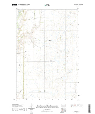 United States Geological Survey Luverne NW, ND (2020, 24000-Scale) digital map