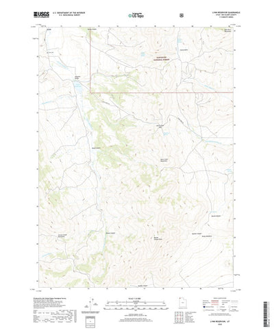 United States Geological Survey Lynn Reservoir, UT (2020, 24000-Scale) digital map