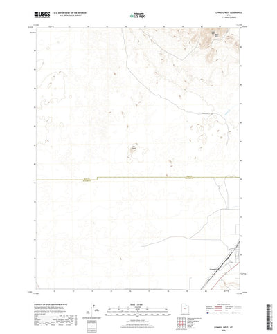 United States Geological Survey Lynndyl West, UT (2020, 24000-Scale) digital map