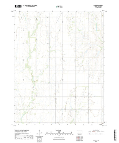 United States Geological Survey Lyons NW, KS (2022, 24000-Scale) digital map