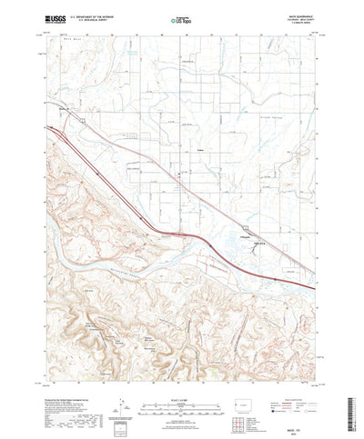 United States Geological Survey Mack, CO (2022, 24000-Scale) digital map