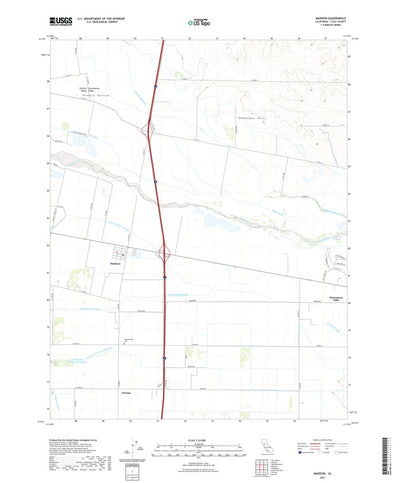 United States Geological Survey Madison, CA (2021, 24000-Scale) digital map