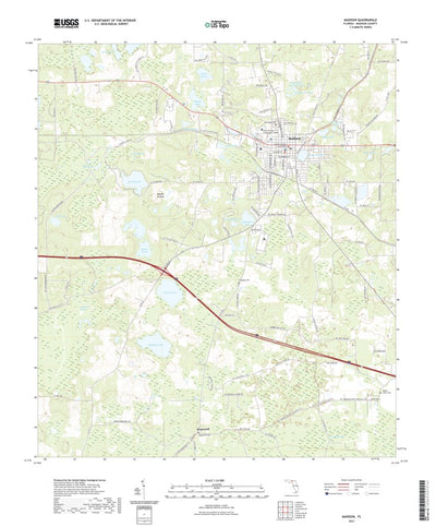 United States Geological Survey Madison, FL (2021, 24000-Scale) digital map