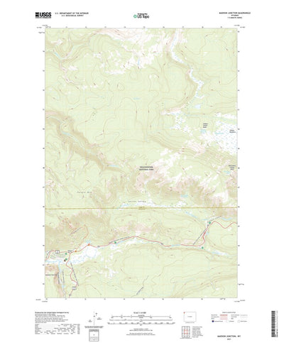 United States Geological Survey Madison Junction, WY (2021, 24000-Scale) digital map
