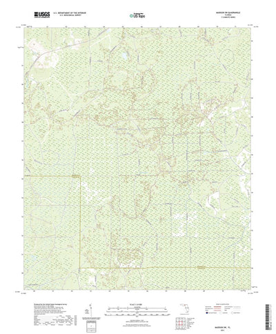 United States Geological Survey Madison SW, FL (2021, 24000-Scale) digital map