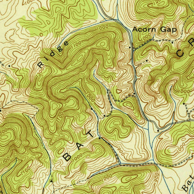 United States Geological Survey Madisonville, TN (1941, 24000-Scale) digital map
