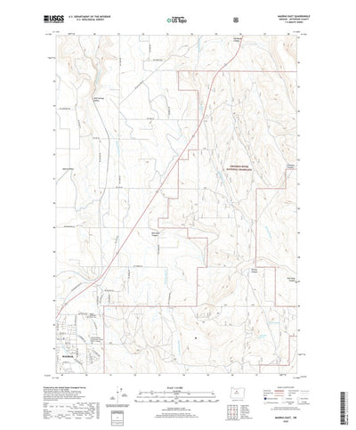 United States Geological Survey Madras East, OR (2020, 24000-Scale) digital map