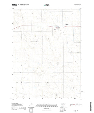 United States Geological Survey Madrid, NE (2021, 24000-Scale) digital map