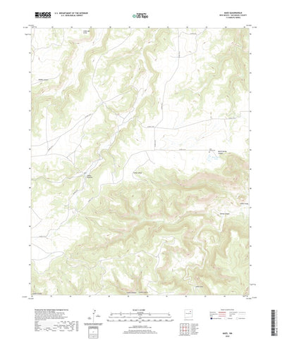 United States Geological Survey Maes, NM (2020, 24000-Scale) digital map