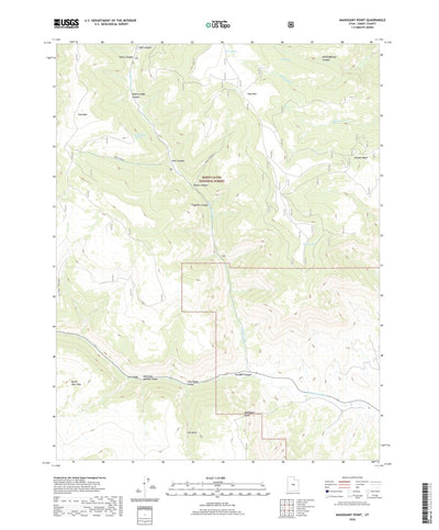 United States Geological Survey Mahogany Point, UT (2020, 24000-Scale) digital map