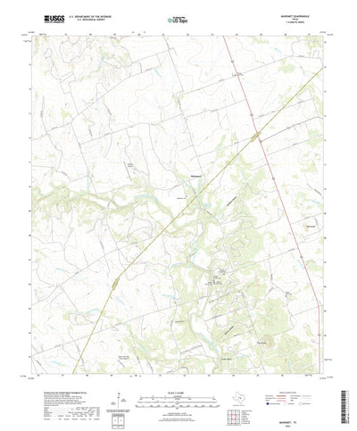 United States Geological Survey Mahomet, TX (2022, 24000-Scale) digital map
