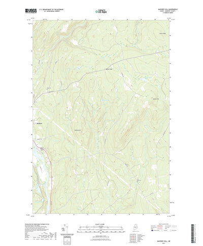 United States Geological Survey Mahoney Hill, ME (2021, 24000-Scale) digital map
