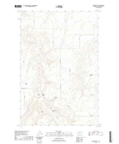 United States Geological Survey Mahoney Hill, MT (2020, 24000-Scale) digital map
