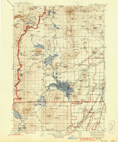 United States Geological Survey Maiden Peak, OR (1934, 125000-Scale) digital map